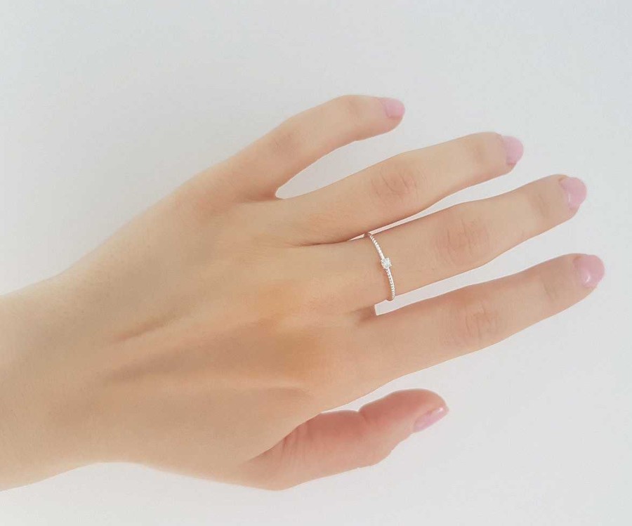 Ringe APRICOT room | Ring - 'Cz Twisted'