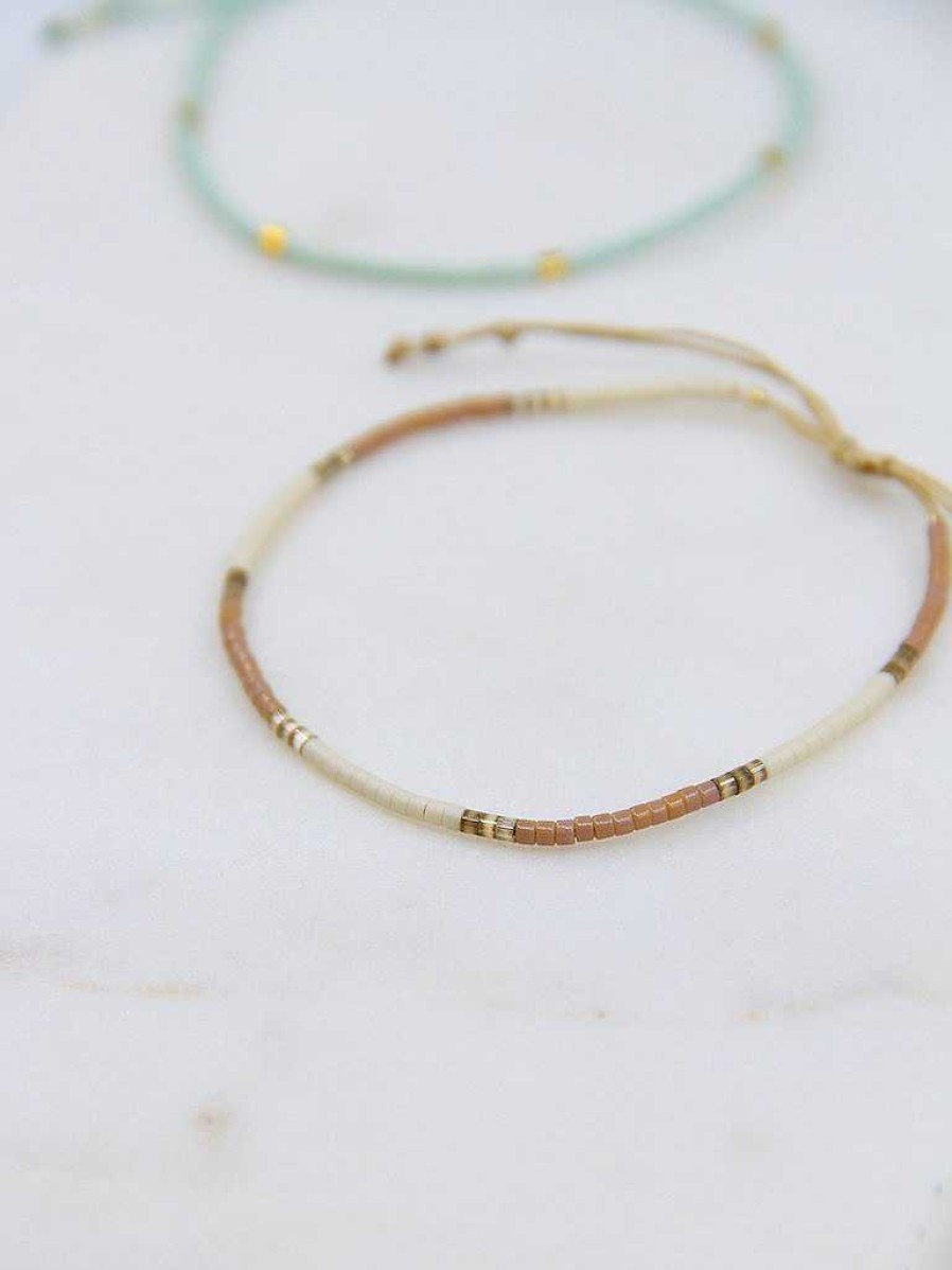 Armb Nder APRICOT room | Armband 'Beads' Creme