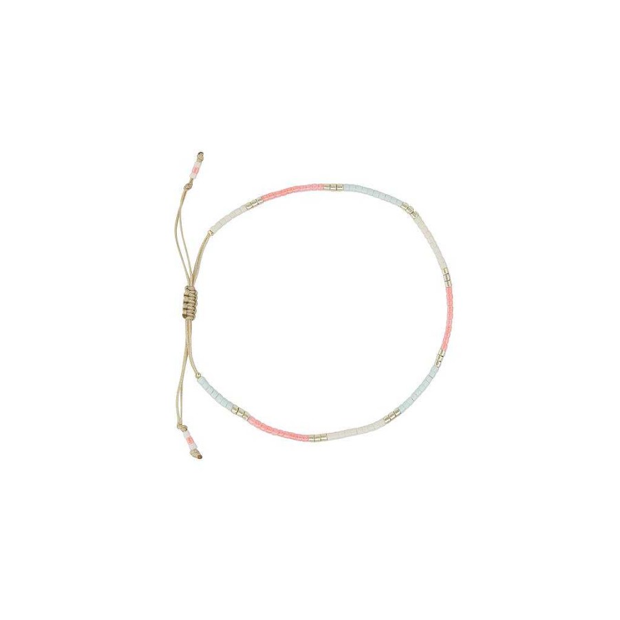 Armb Nder APRICOT room | Armband 'Beads' Marshmallow