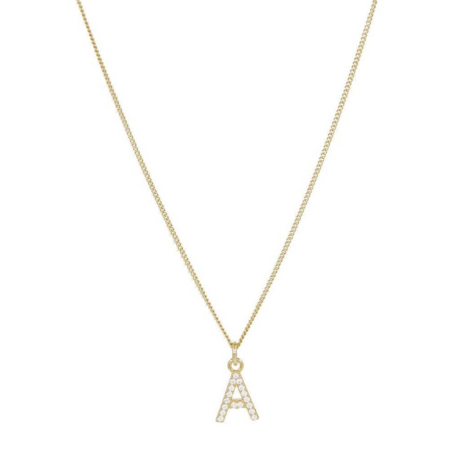 Halsketten APRICOT room | Letter Necklace Cz