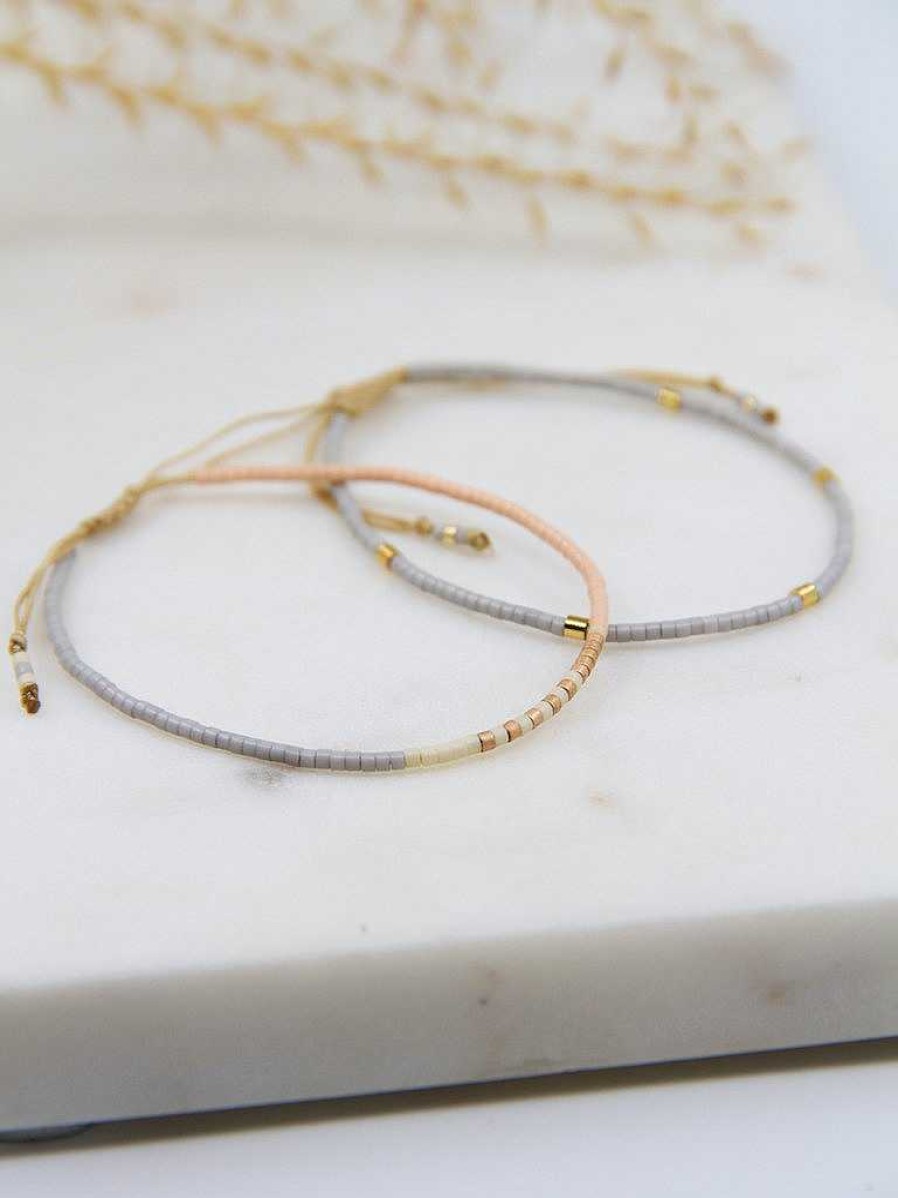 Armb Nder APRICOT room | Armband 'Beads' Rose