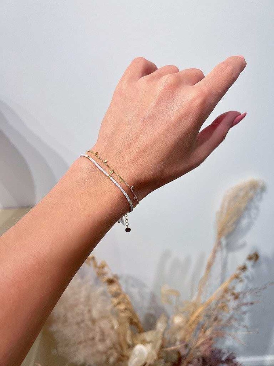 Armb Nder APRICOT room | Armband 'Beads' Marble I