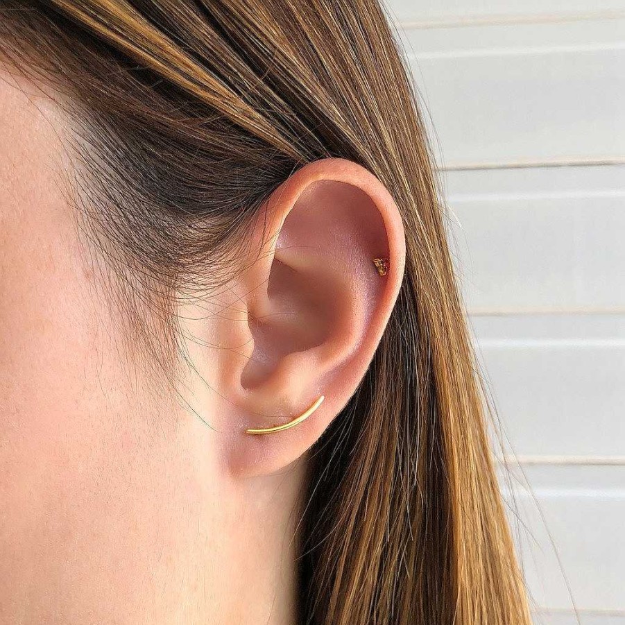 Ear Cuffs APRICOT room | Earclimber - 'Bow'